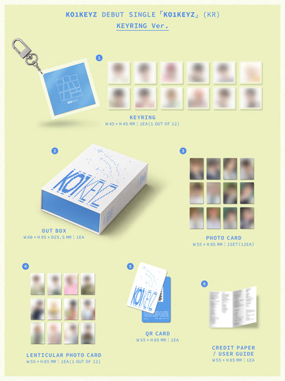KO1KEYZ - DEBUT SINGLE [KO1KEYZ] (KR) (KEYRING VER.)