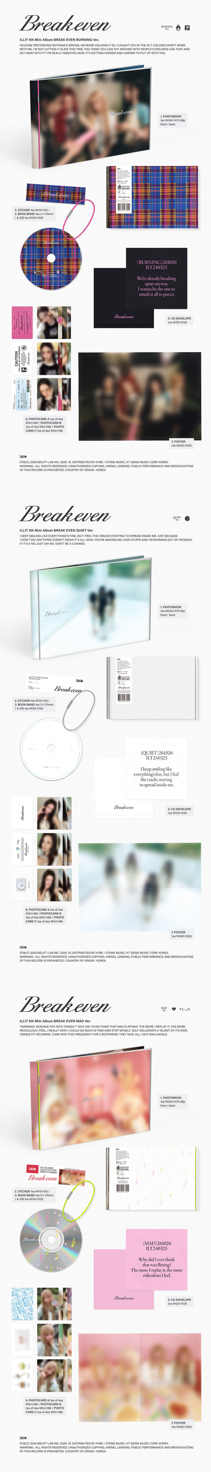 ILLIT - 5th mini album [BREAK EVEN] (3 TYPES Random)