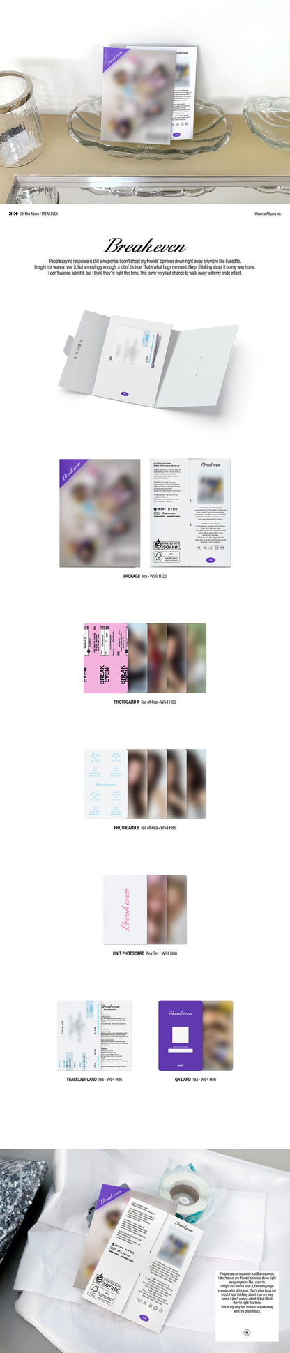 ILLIT - 5th mini album [BREAK EVEN] (Weverse Albums ver.)