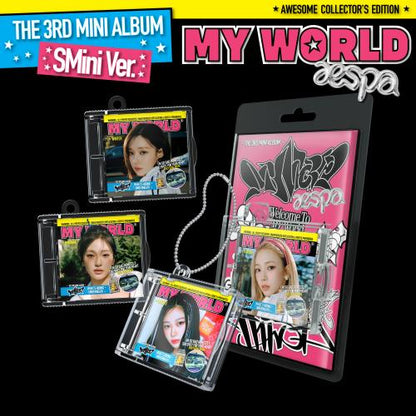 aespa The 3rd Mini Album [MY WORLD] (SMini Ver.) (Random Ver.)