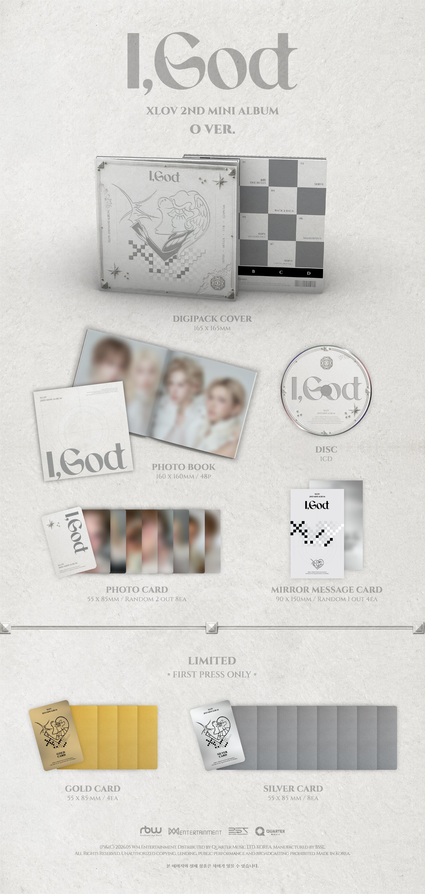 XLOV - 2nd mini album [I,God] (O Ver.)