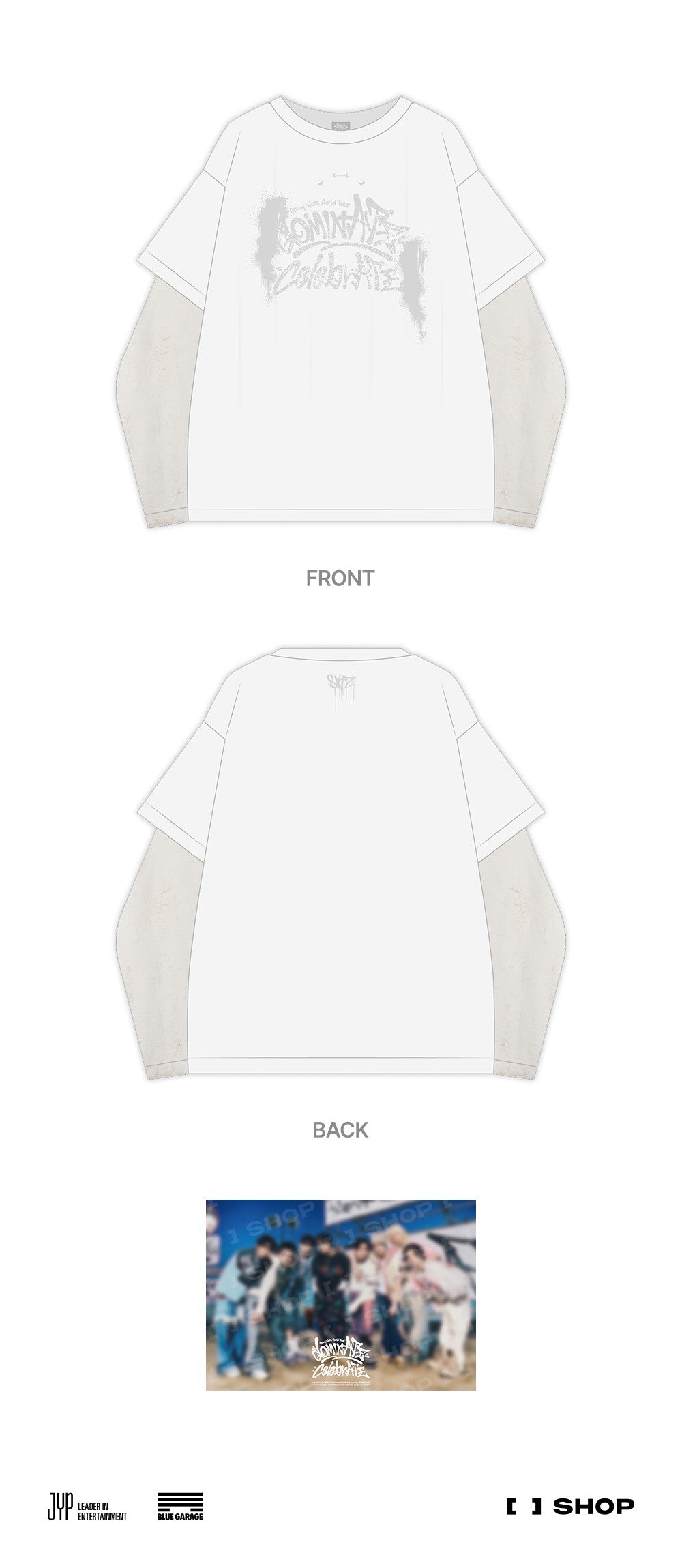 Stray Kids <dominATE : celebrATE> Merch (LAYERED LONG SLEEVE)