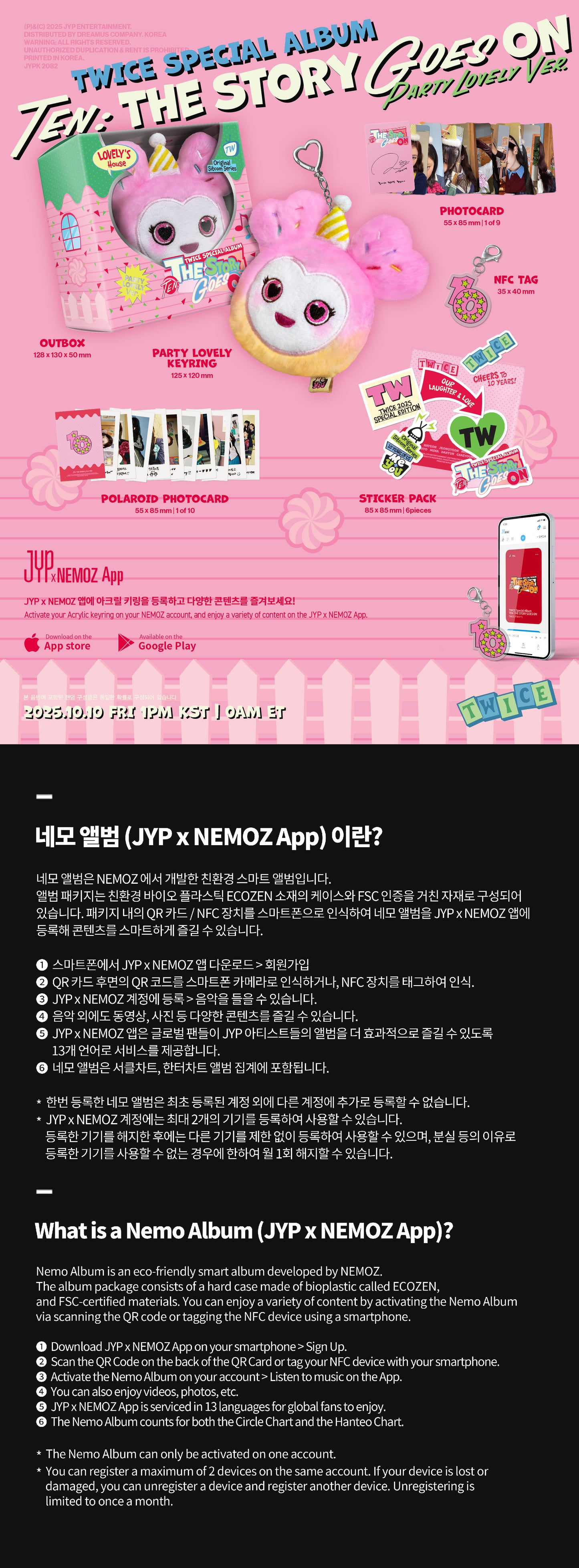 TWICE - SPECIAL ALBUM [TEN: The Story Goes On] (Party lovely Ver.)