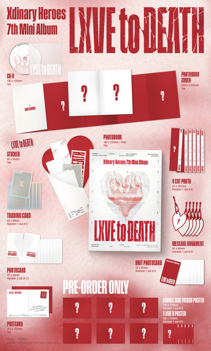 Xdinary Heroes - 7th Mini Album [LXVE to DEATH] (Phtobook Ver.) (Random Ver.)