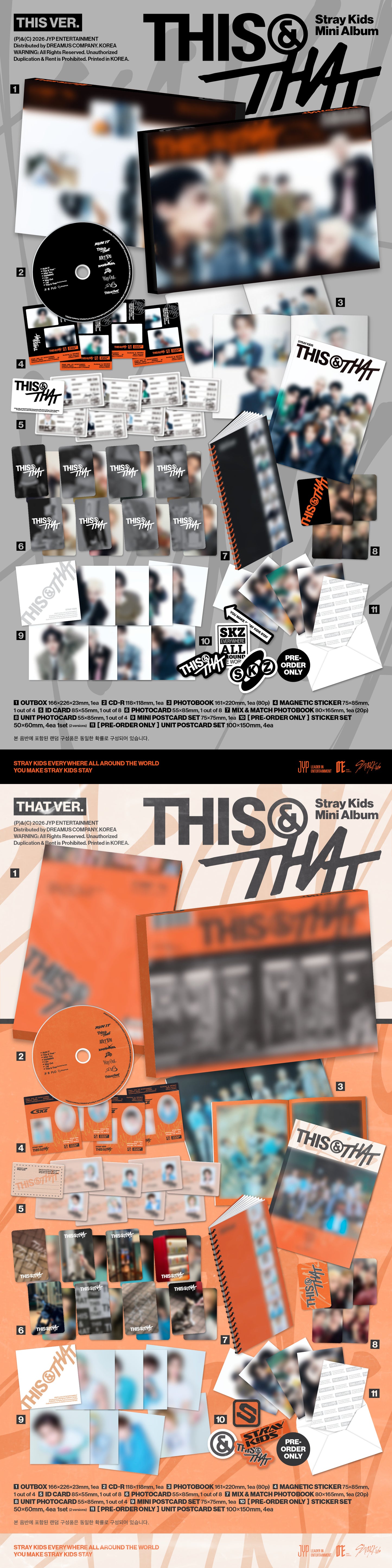 Stray Kids - mini album [THIS & THAT] (2 TYPES Random)