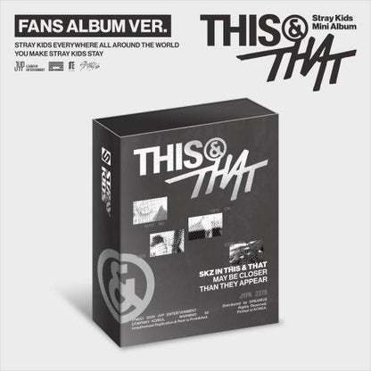 Stray Kids - mini album [THIS & THAT] (FANS ALBUM VER.)