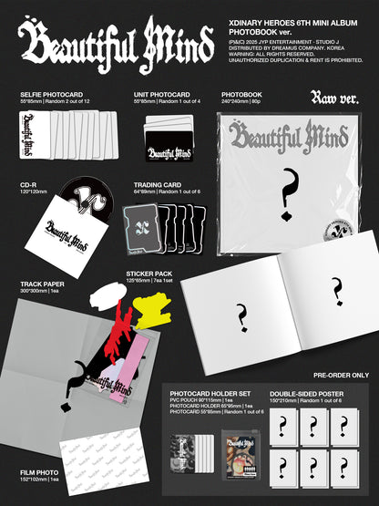 Xdinary Heroes - 6th mini album [Beautiful Mind] (Photobook Ver.) (2 TYPES Random)