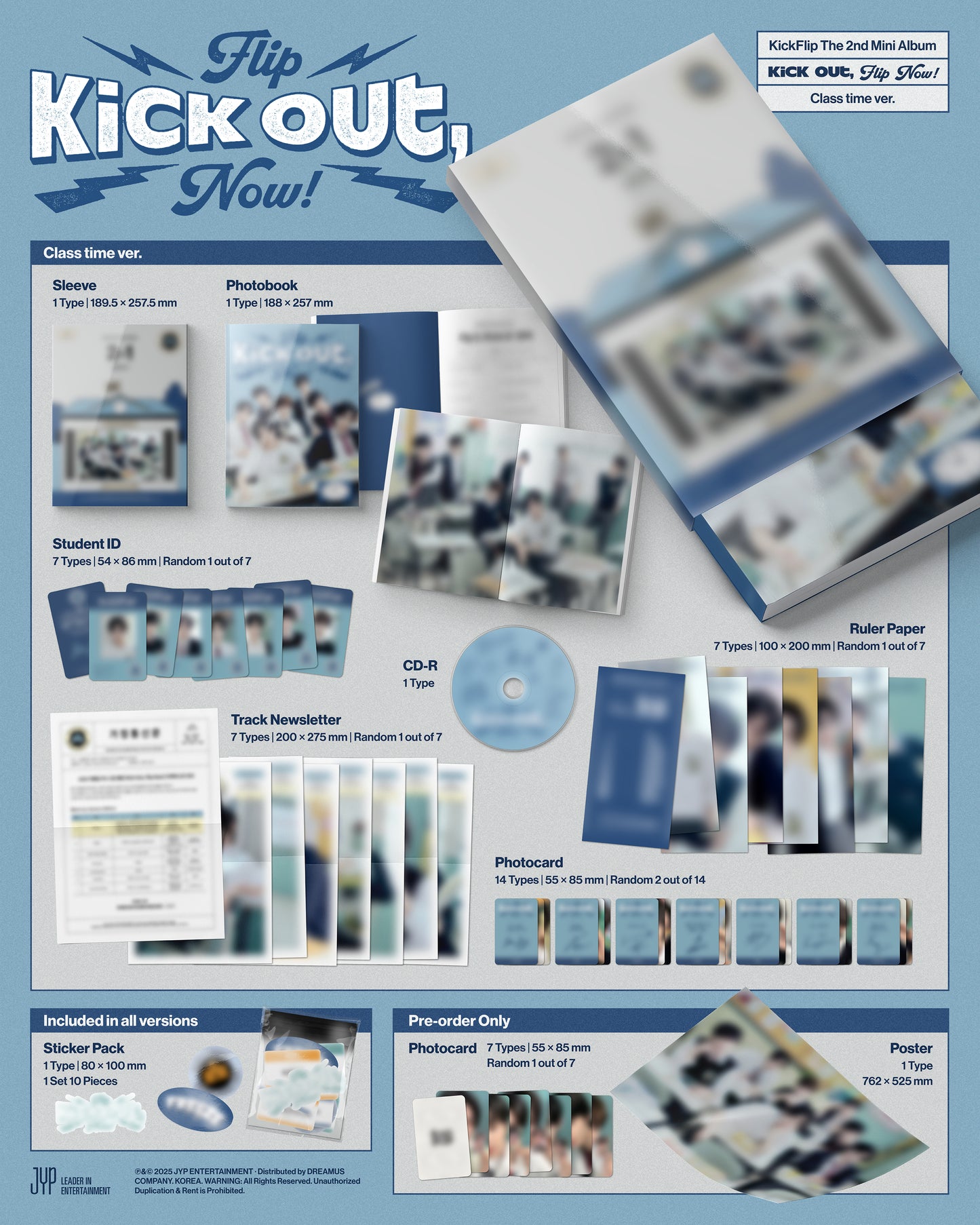 KickFlip - 2nd mini album [Kick Out, Flip Now!] (3 TYPES Random)
