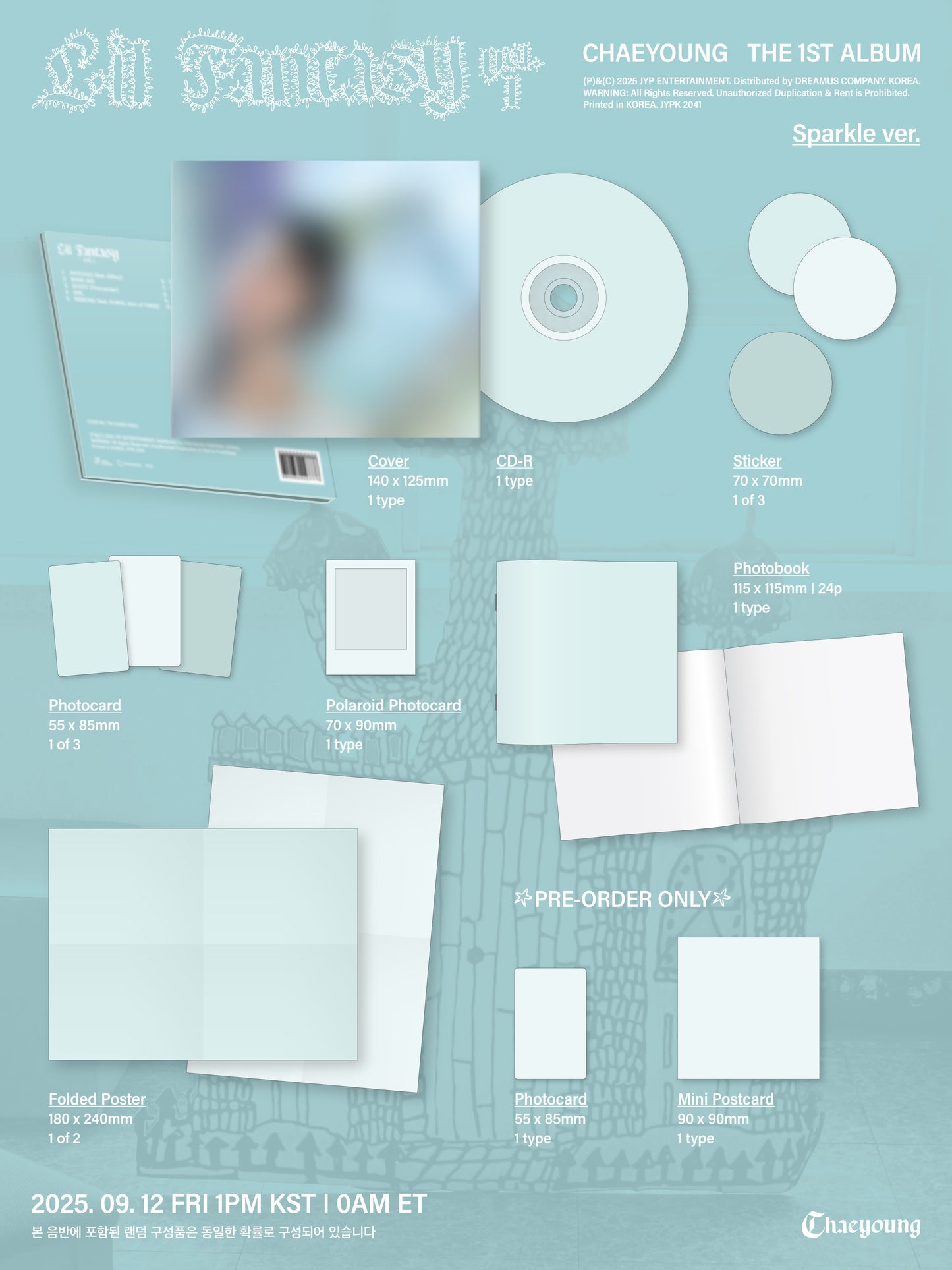 CHAEYOUNG (TWICE) - [LIL FANTASY] (Sparkle ver.) (Digipack ver.)