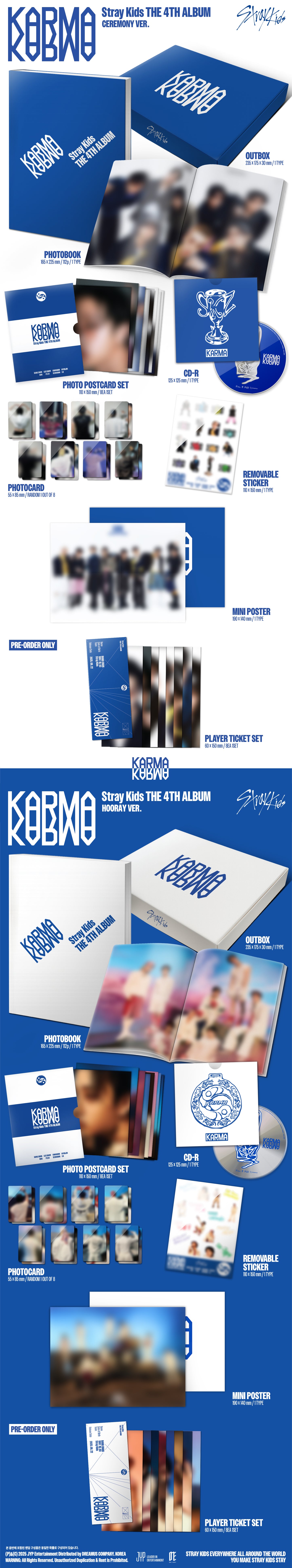 Stray Kids - 4th Full Album [KARMA] (2 TYPES Random)