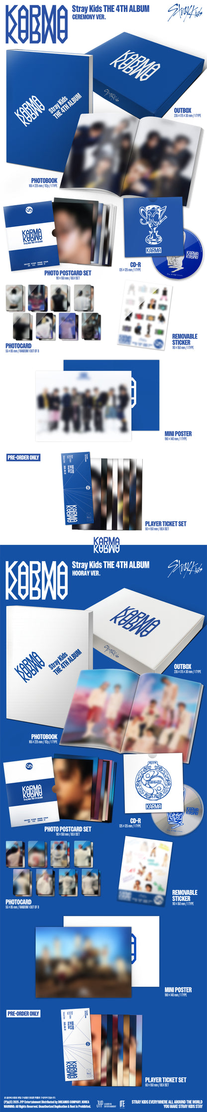 Stray Kids - 4th Full Album [KARMA] (2 TYPES Random)