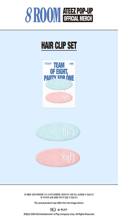 ATEEZ - [POP-UP 8ROOM OFFICIAL MERCH] HAIR CLIP SET