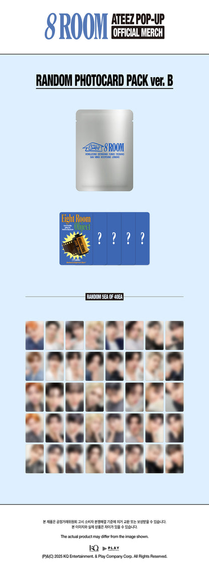 ATEEZ - [POP-UP 8ROOM OFFICIAL MERCH] RANDOM PHOTOCARD PACK ver.B