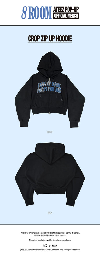 ATEEZ - [POP-UP 8ROOM OFFICIAL MERCH] CROP ZIP UP HOODIE
