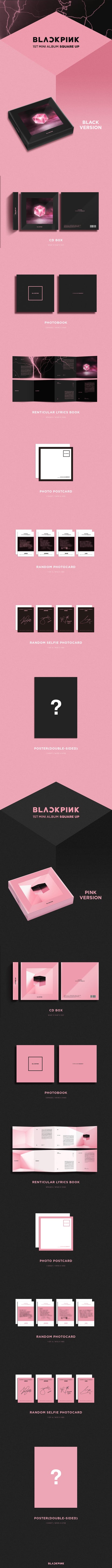 BLACKPINK - Mini Album Vol.1 [SQUARE UP] (2 TYPE Random)