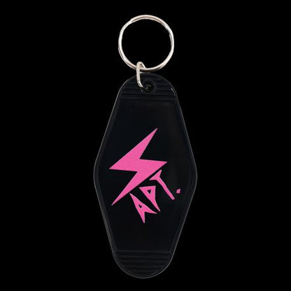 ROSÉ (BLACKPINK) - OFFICIAL MD [ROSIE] APT KEYCHAIN (BLACK LIGHTNING Ver.)