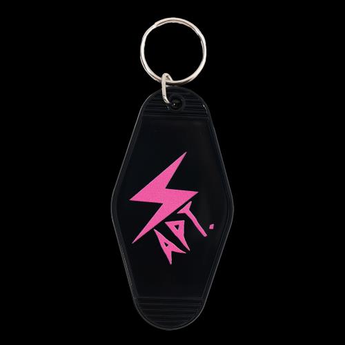 ROSÉ (BLACKPINK) - OFFICIAL MD [ROSIE] APT KEYCHAIN (BLACK LIGHTNING Ver.)