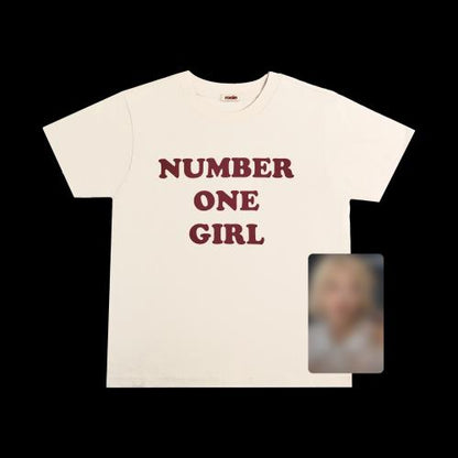 ROSÉ (BLACKPINK) - OFFICIAL MD [ROSIE] NUMBER ONE GIRL T-SHIRT (WHITE Ver.)