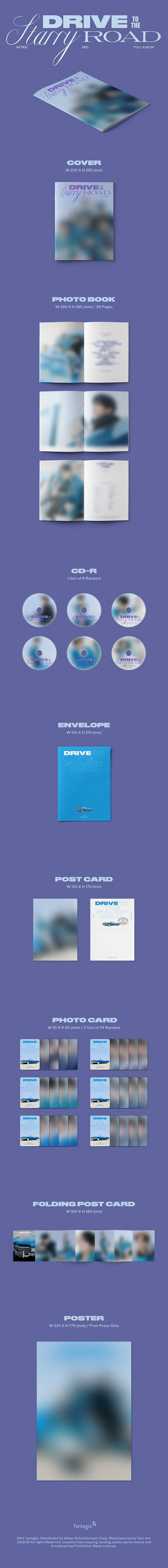 ASTRO - 3RD FULL ALBUM [Drive to the Starry Road] (Random Ver.)