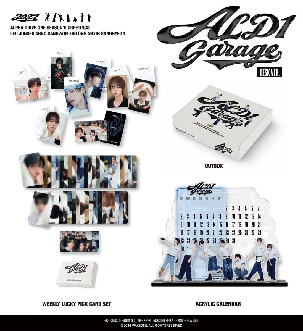 ALPHA DRIVE ONE 2027 Season's Greetings [ALD1 GARAGE (DESK VER.)]