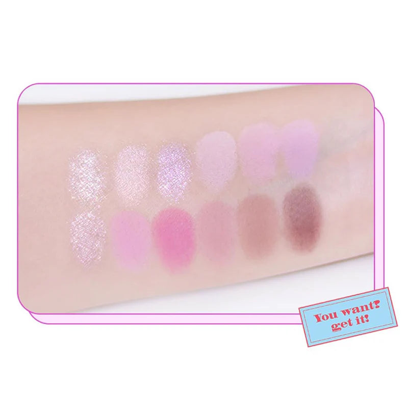 colorgram Pin Point Eyeshadow Palette 03 Pink + Lavender = Love (Pouch)