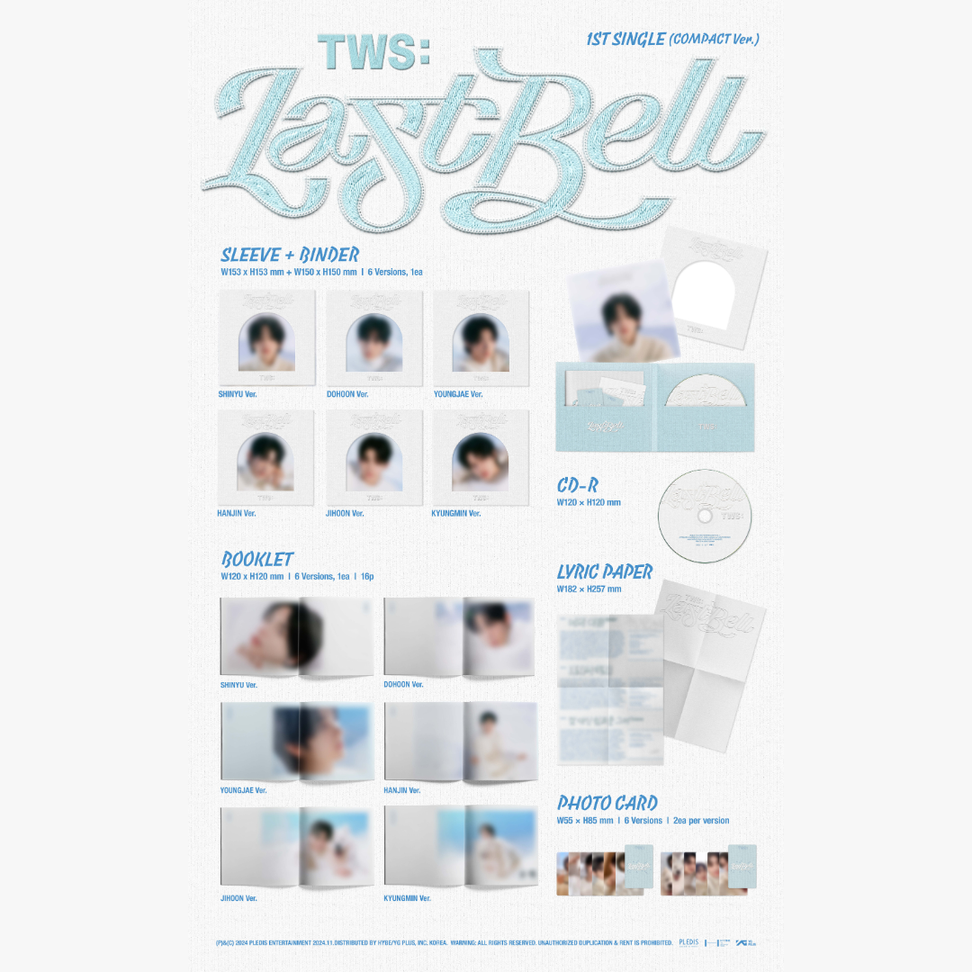 TWS - TWS 1st Single ‘Last Bell' (COMPACT Ver.) (6 TYEPS RANDOM)