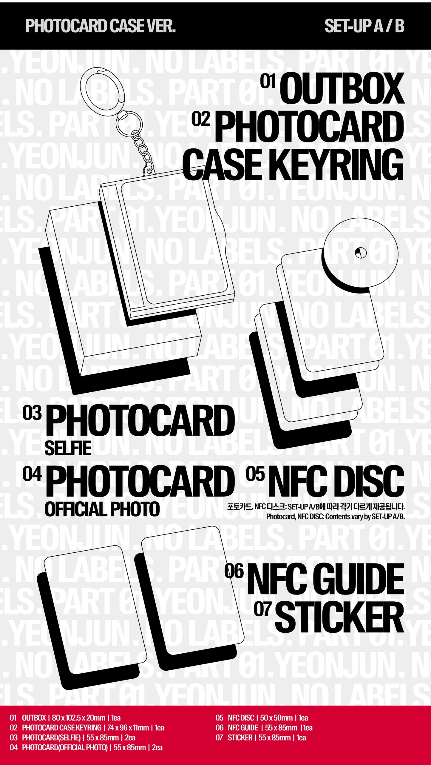 YEONJUN (TXT) - NO LABELS: PART 01 (Photocard Case Ver.) (2 TYPES Random)
