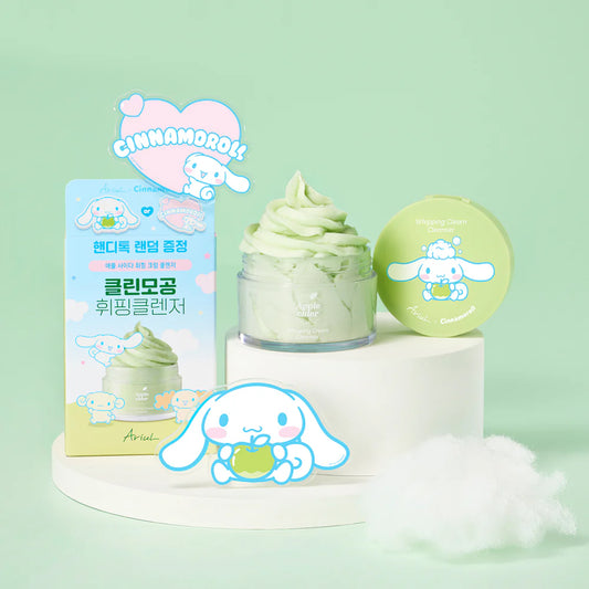 Ariul Apple Cider Whipping Cream Cleanser 100ml Special Set (+Cinnamoroll Handy Tok)