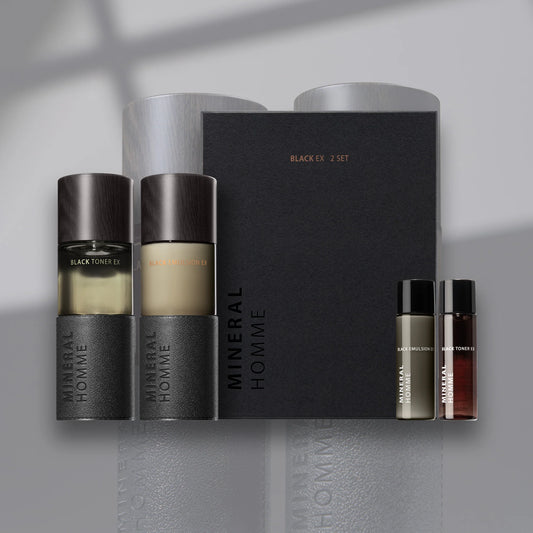THE SAEM Mineral Homme Black Set (Toner 130ml+Emulsion 130ml)