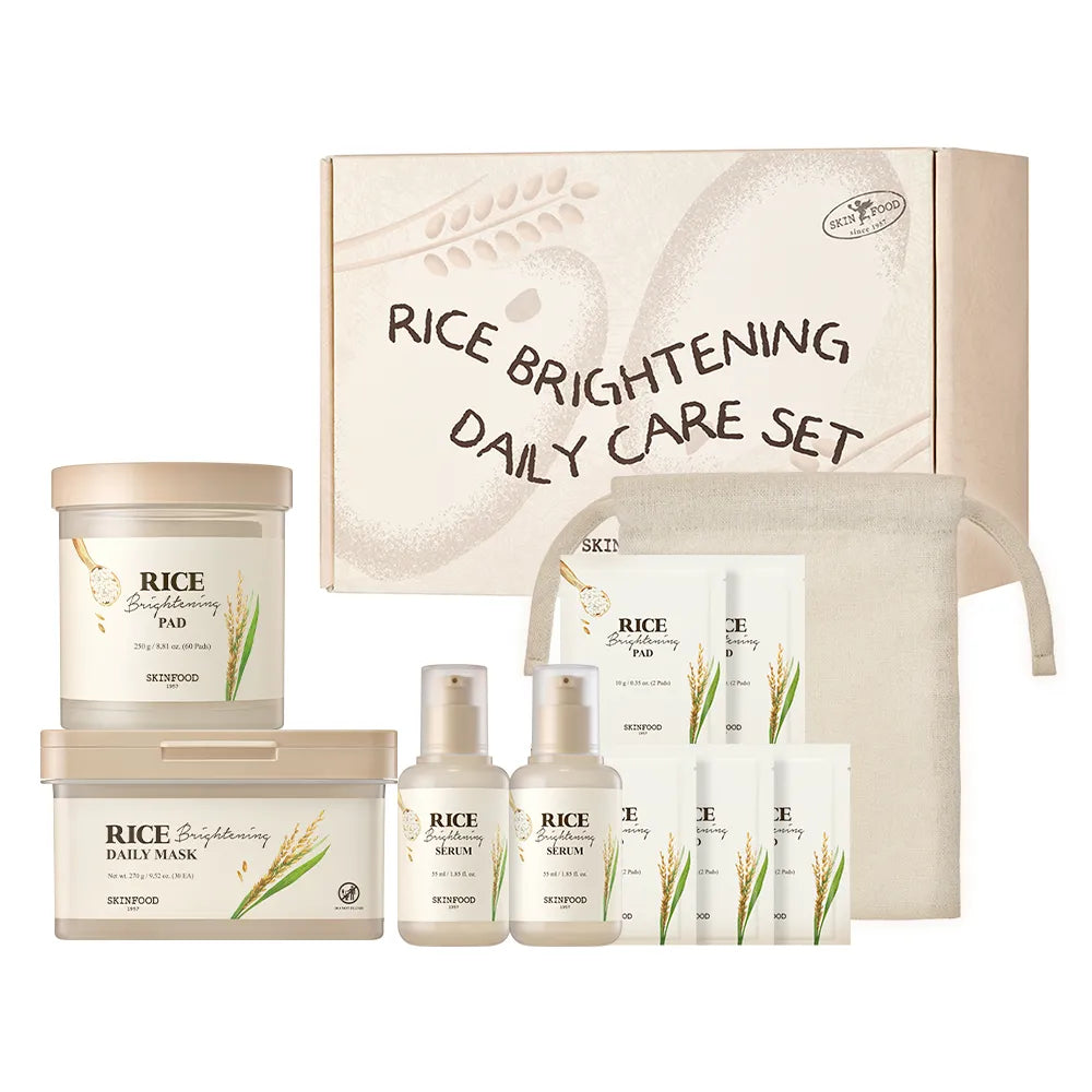 SKINFOOD Rice Brightening Daily Care Set
