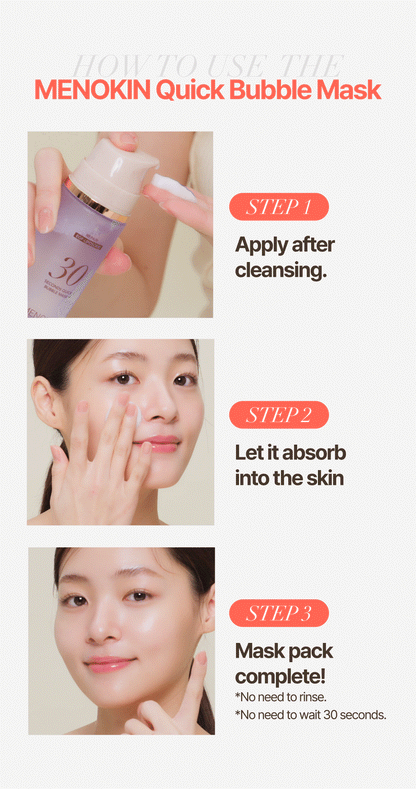 MENOKIN 30 Seconds Quick Bubble Mask