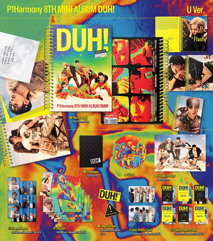 P1Harmony - 8th mini album [DUH!] (2 TYPES Random)