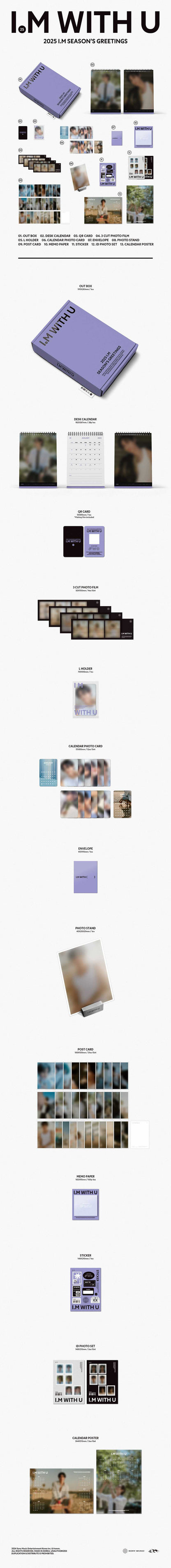 I.M - 2025 I.M SEASON’S GREETINGS [I.M WITH U] with APPLEMUSIC POB