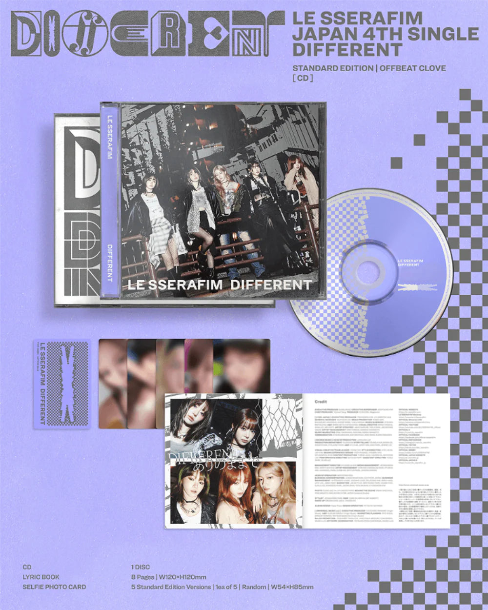 LE SSERAFIM - Japan 4th Single [DIFFERENT] (STANDARD)