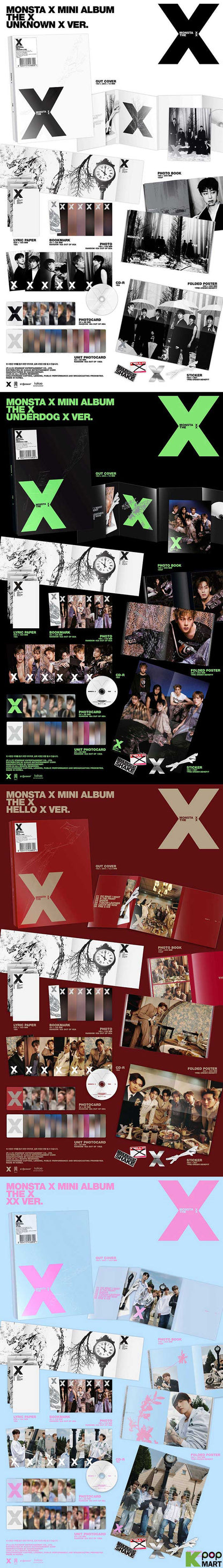 MONSTA X - 13th mini album [THE X] (4 TYPES Random)