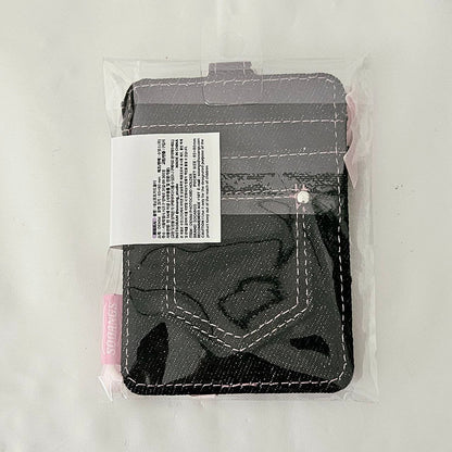 Black Denim Photocard Holder