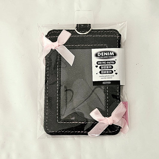 Black Denim Photocard Holder