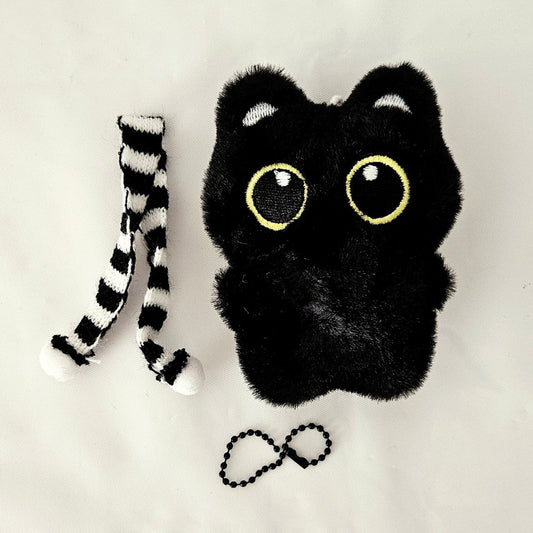Black Cat Small plush with scarf