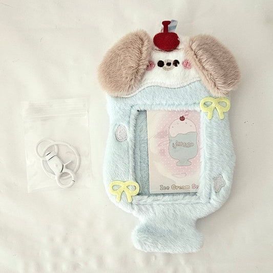 Blue Puppy Drink Photocard Holder