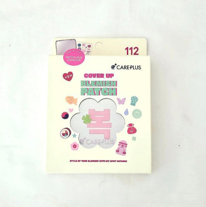 CARE PLUS COVER UP BLEMISH PATCH 112 patches ( K-STYLE PACK 32ea + HAPPY MOOD PACK 80ea ) + GIFT CASE & DECO STICKER