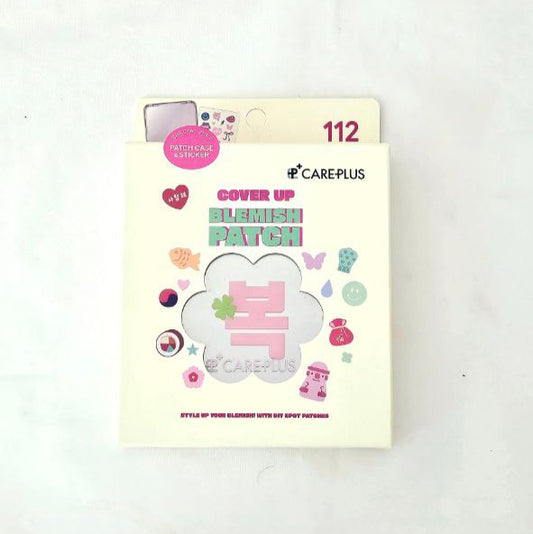 CARE PLUS COVER UP BLEMISH PATCH 112 patches ( K-STYLE PACK 32ea + HAPPY MOOD PACK 80ea ) + GIFT CASE & DECO STICKER