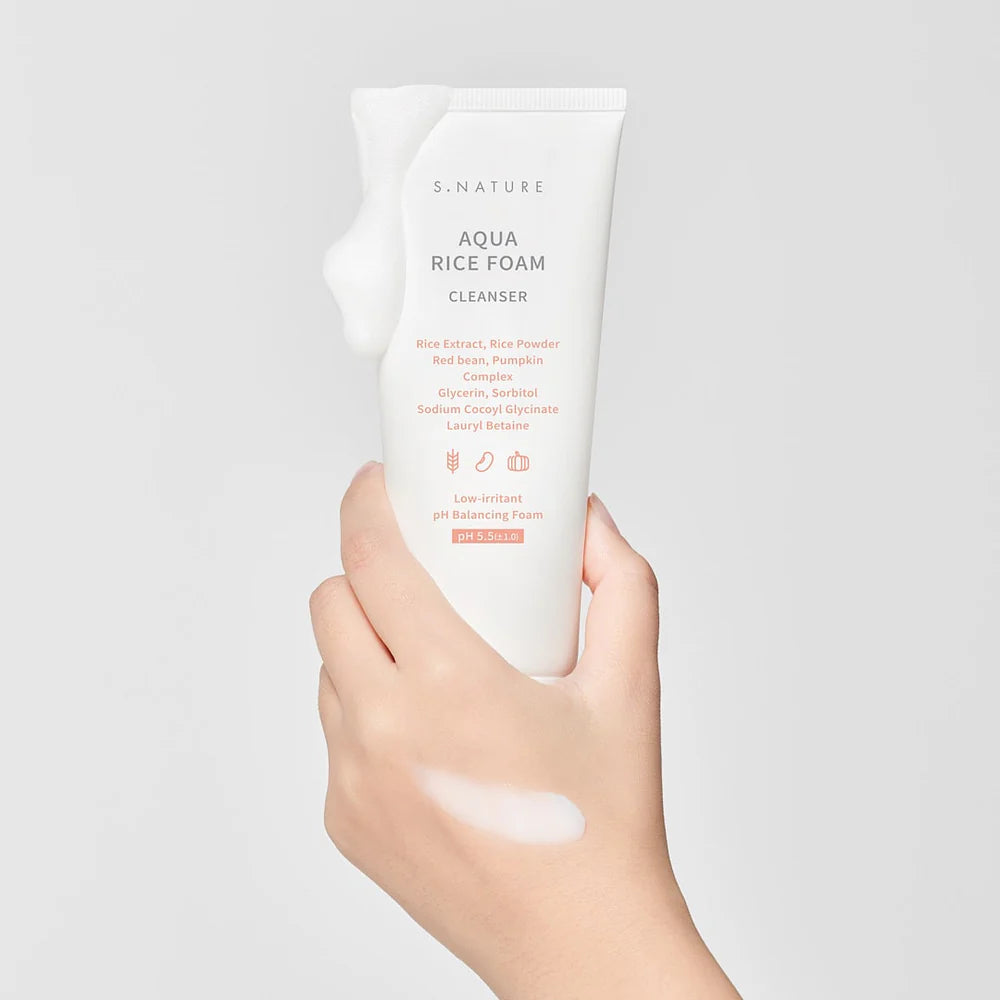 S.NATURE Aqua Rice Foam Cleanser 160ml