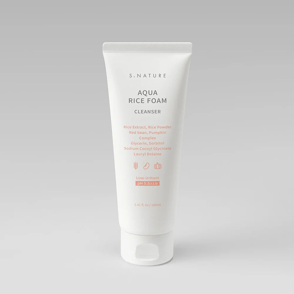S.NATURE Aqua Rice Foam Cleanser 160ml